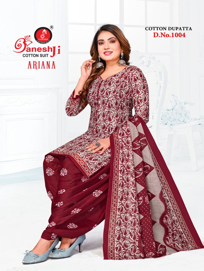 Ariana Vol 1 By Ganeshji  Cotton Printed Dress Material Wholesale Shop in Surat
